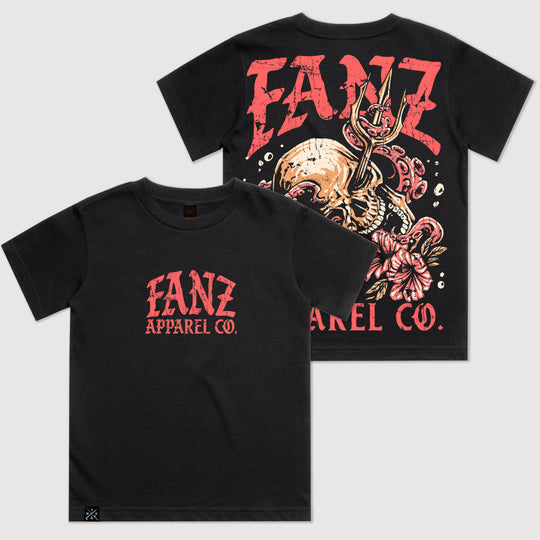 Kids Flower Skull Tee