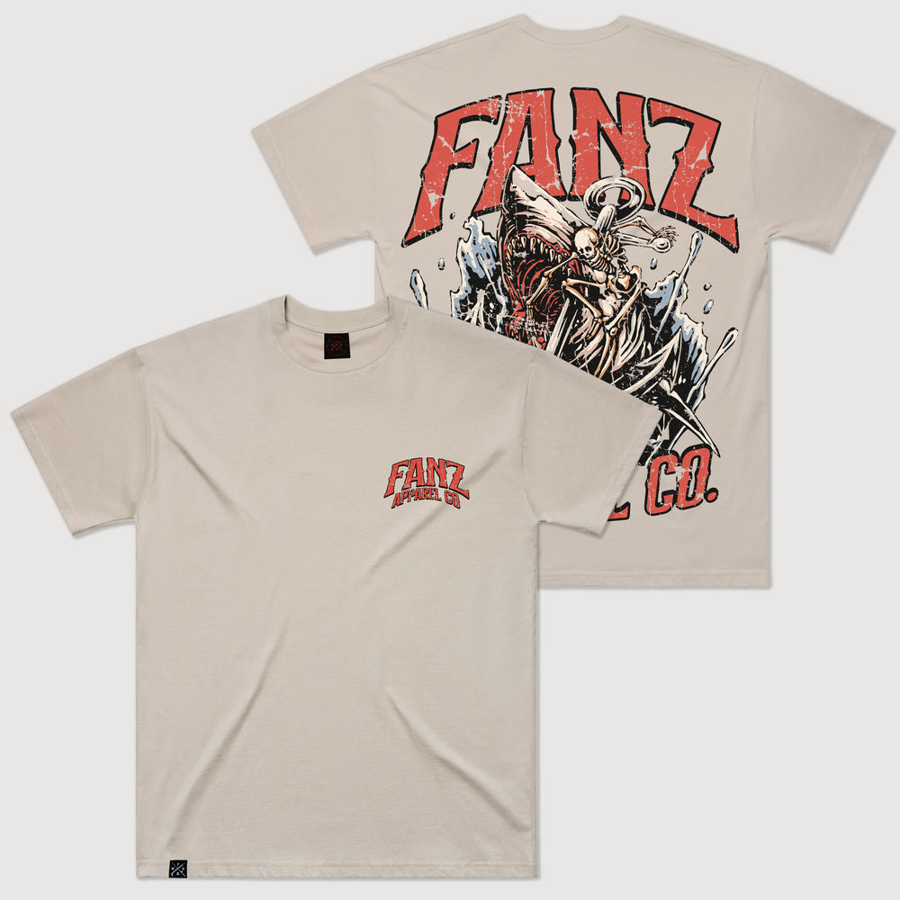 Skeleton V Shark Tee