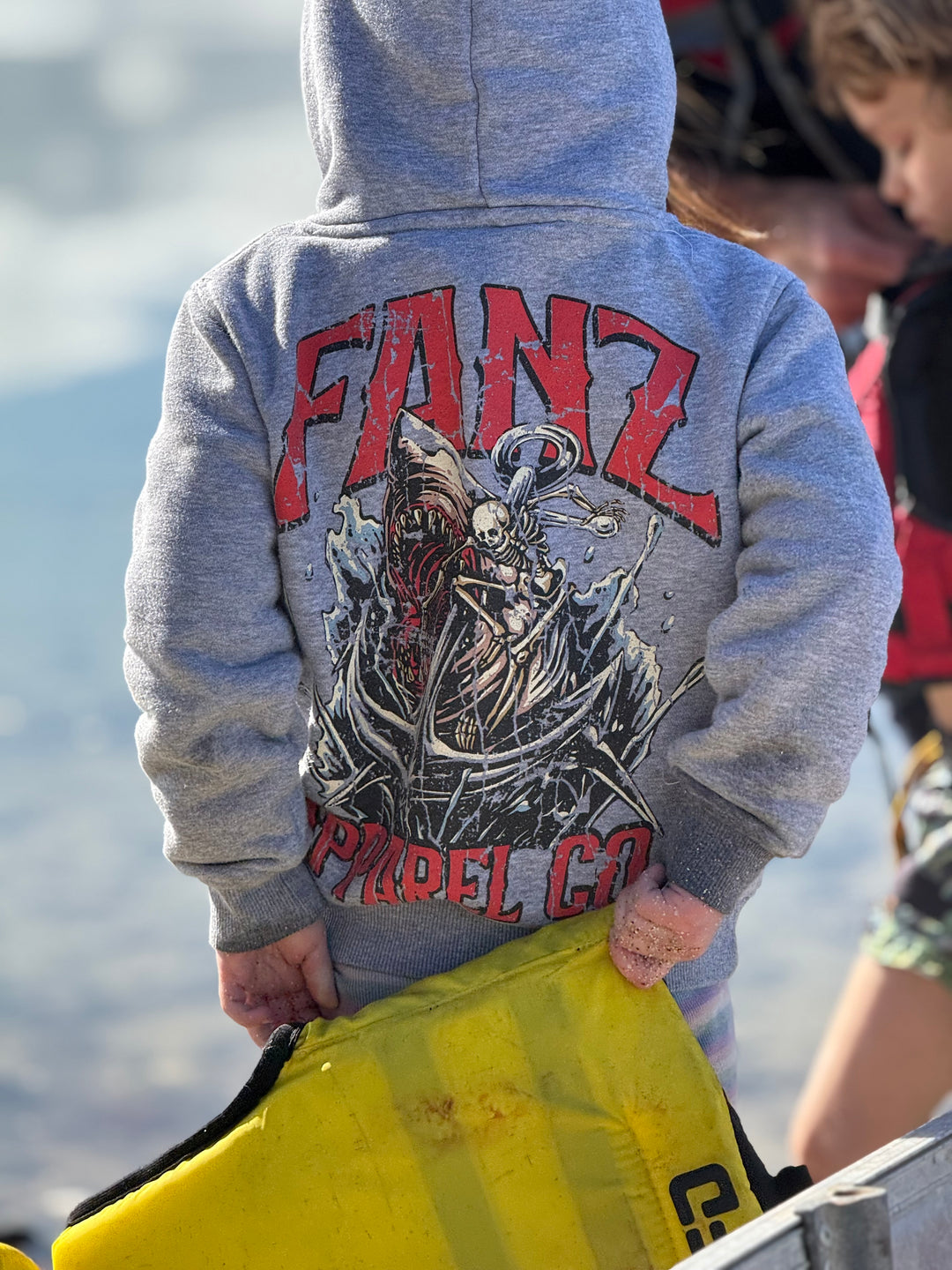 Kids Skeleton V Shark Hoodie