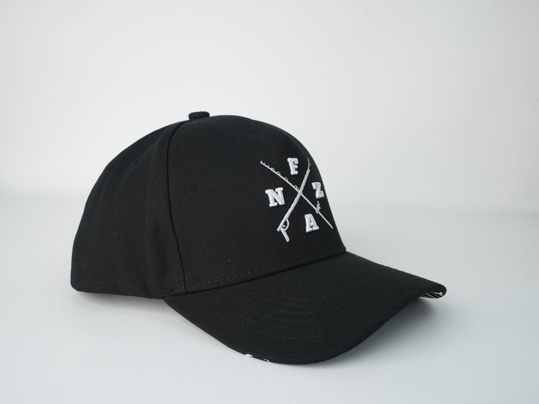FANZ Crossmark Snapback Hat - Black