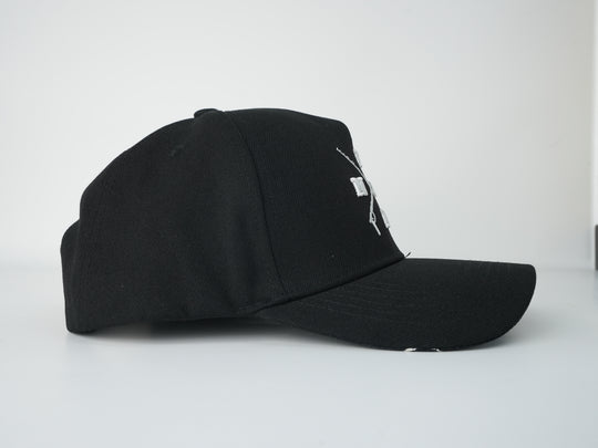 FANZ Crossmark Snapback Hat - Black