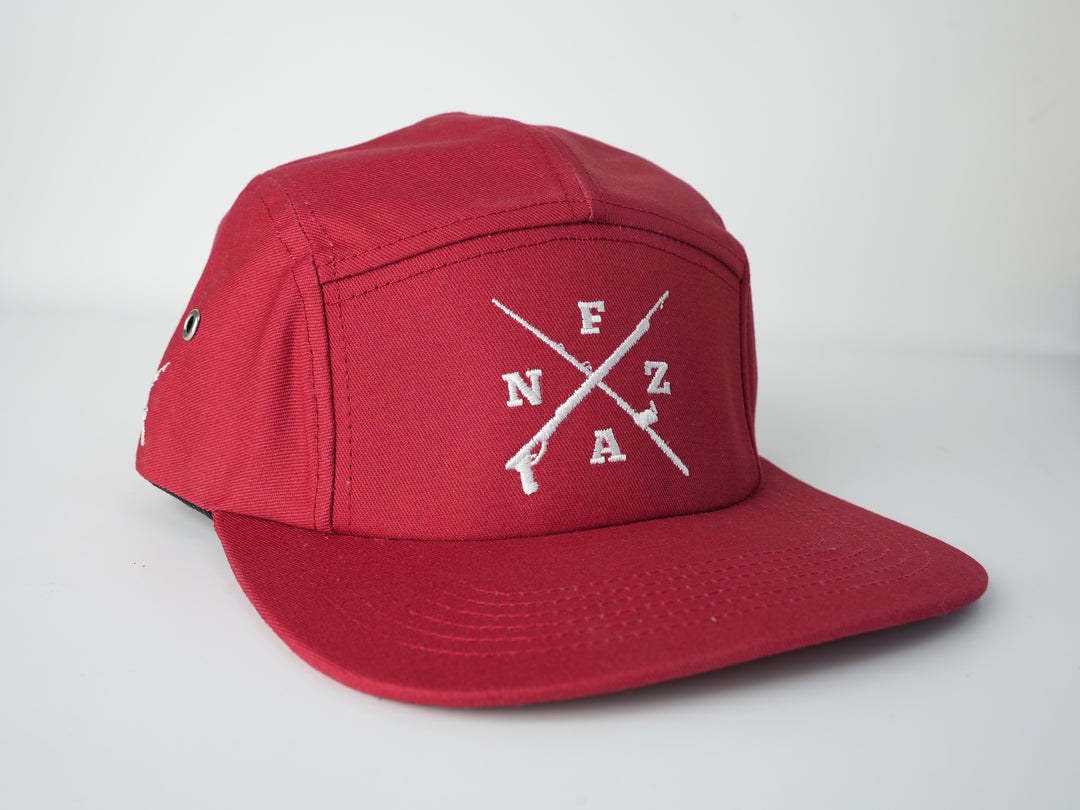 FANZ Crossmark 5 Panel Hat - Red