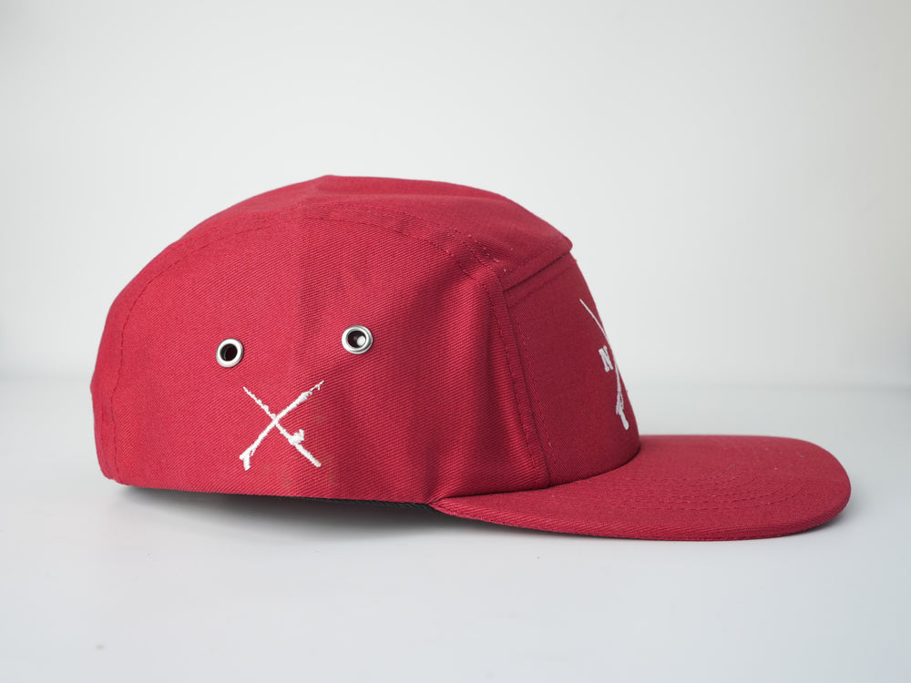 FANZ Crossmark 5 Panel Hat - Red
