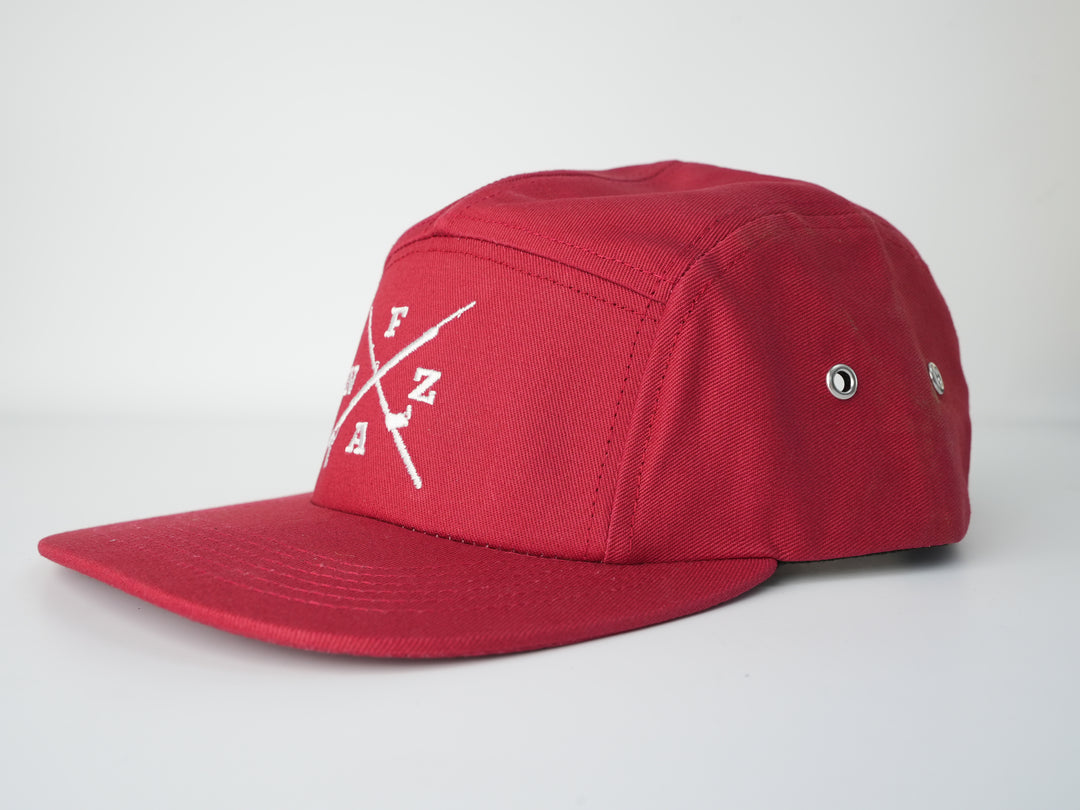 FANZ Crossmark 5 Panel Hat - Red