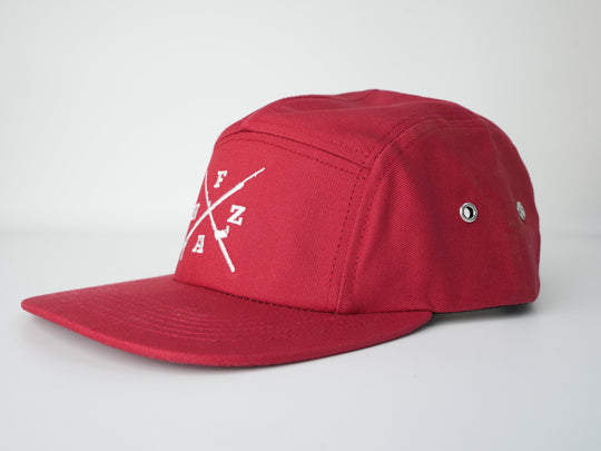 FANZ Crossmark 5 Panel Hat - Red