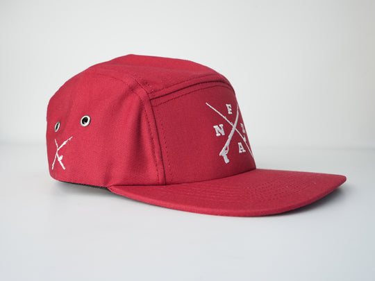 FANZ Crossmark 5 Panel Hat - Red