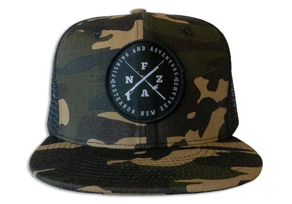 CROSS LOGO TRUCKER CAP - Camo