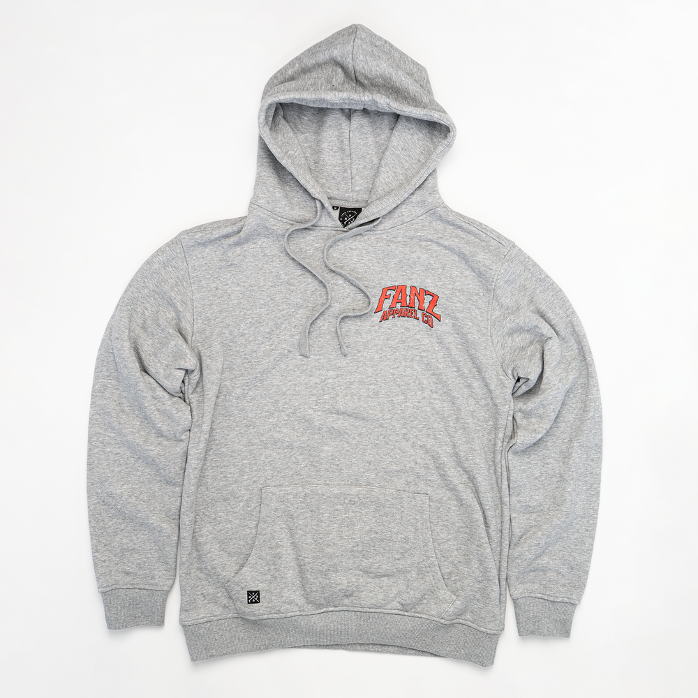 SKELETON v SHARK HOODIE Grey