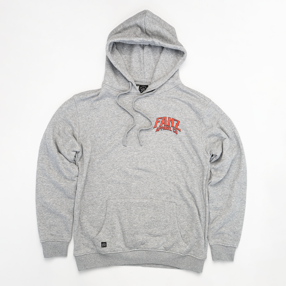 SKELETON v SHARK HOODIE Grey