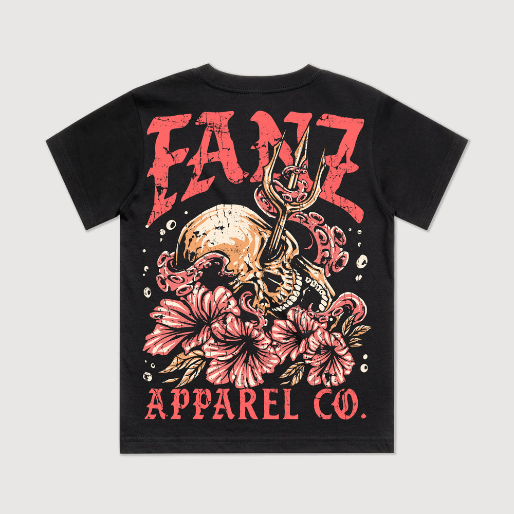 Kids Flower Skull Tee
