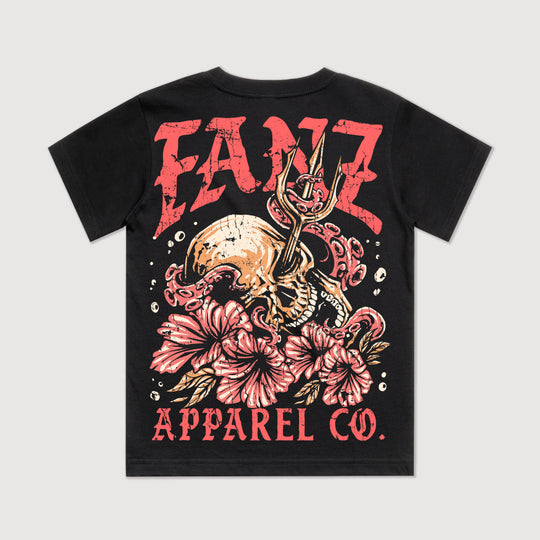 Kids Flower Skull Tee