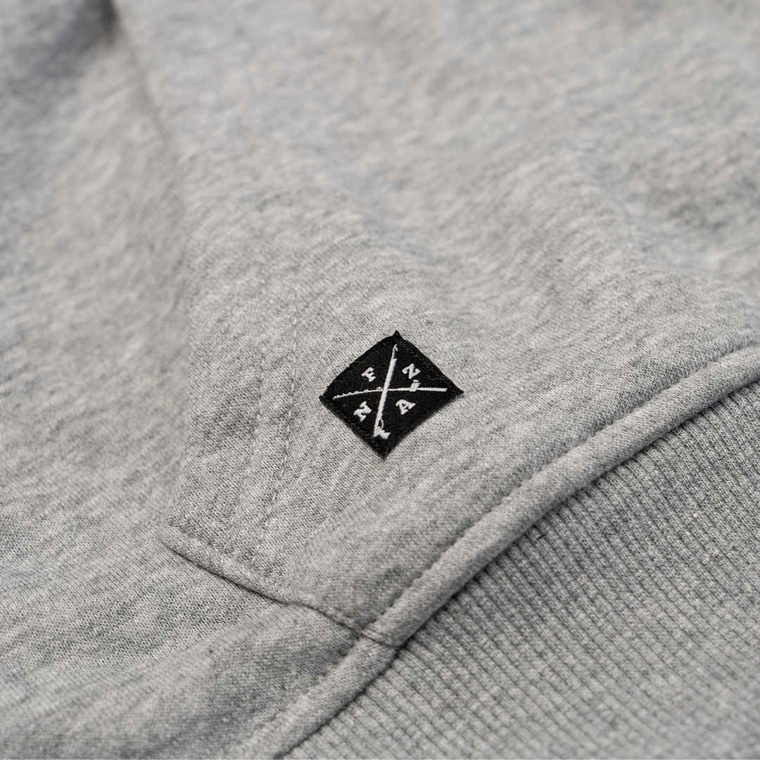 SKELETON v SHARK HOODIE Grey
